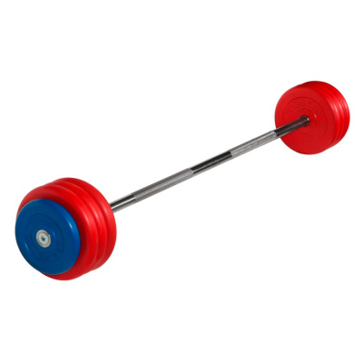 Штанга неразборная цветная 40 кг MB Barbell