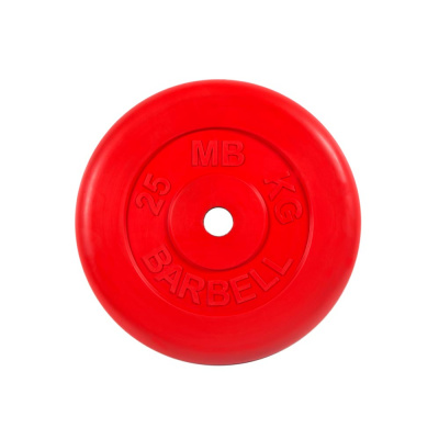 Диск MB Barbell Стандарт Красный 26мм 25кг